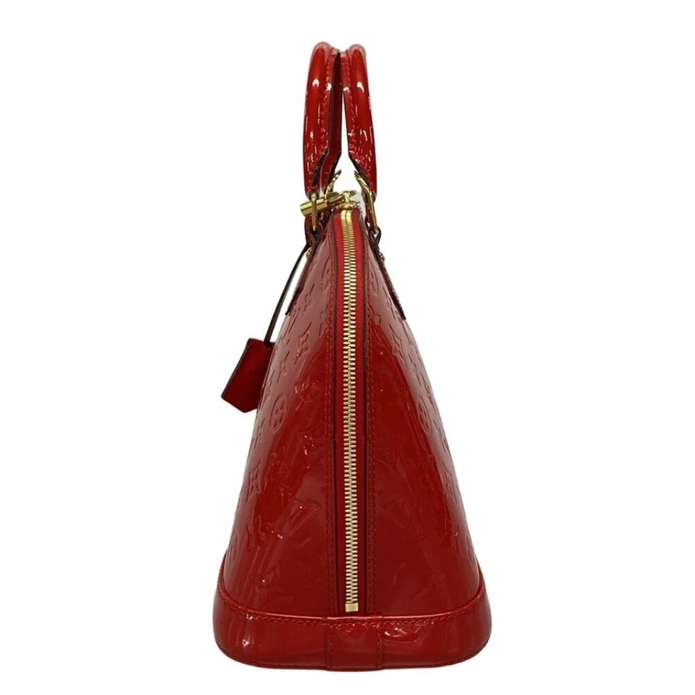 LOUIS VUITTON Alma PM Rose Indian Monogram Vernis -Handbag 873-043025 - Picture 3 of 14